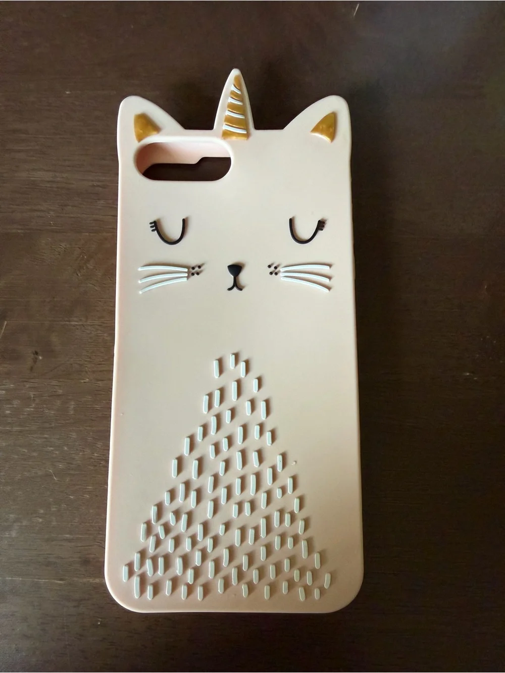 Pink Cat Unicorn Silicone Phone Case